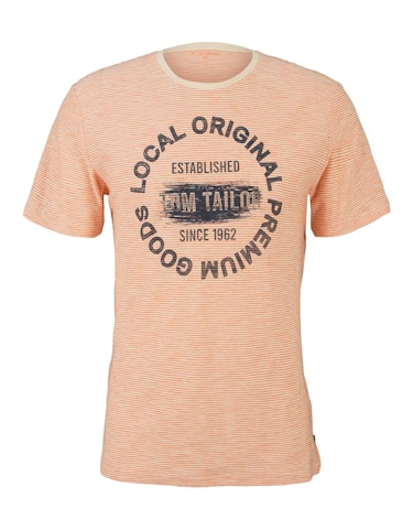 Produktbild zu Print T-Shirt mit Streifenmuster von Tom Tailor
