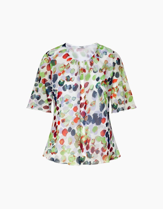 Sommermann Schlupfbluse mit Multicolor  Alloverprint | ADLER Mode Onlineshop