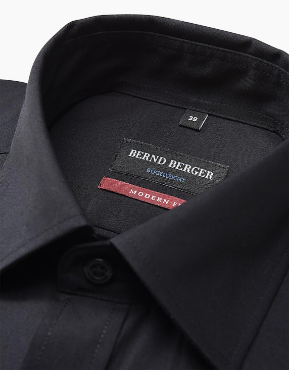 Bernd Berger Businesshemd, Anzughemd, Kurzarm, Modern Fit, bügelleicht, Baumwolle | ADLER Mode Onlineshop