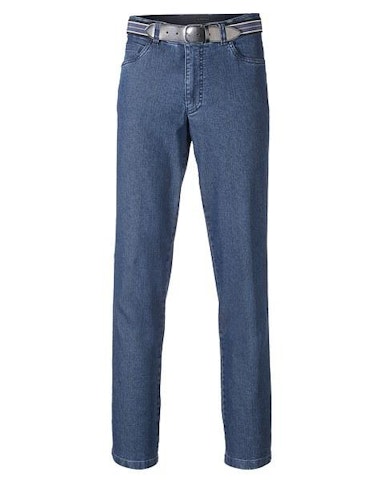 Produktbild zu <strong>Jeans Hose Swingpocket Regular Fit</strong>  Stretch, mit Dehnbund und Gürtel von Bexleys man