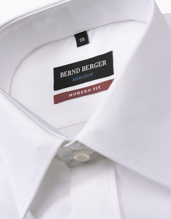 Bernd Berger Klassisches Dresshemd unifarben, MODERN FIT | ADLER Mode Onlineshop