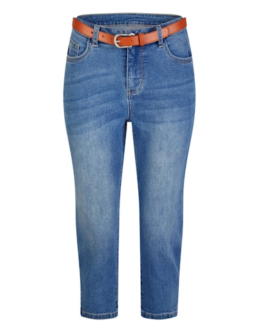 Produktbild zu Jeans Capri Hose mit Gürtel von CHOiCE