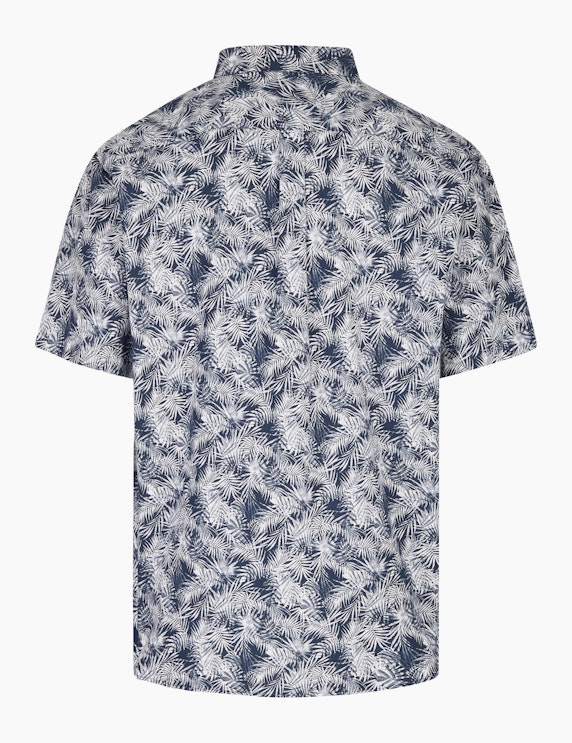 Big Fashion Kurzarm Hemd mit Blätterdruck | ADLER Mode Onlineshop