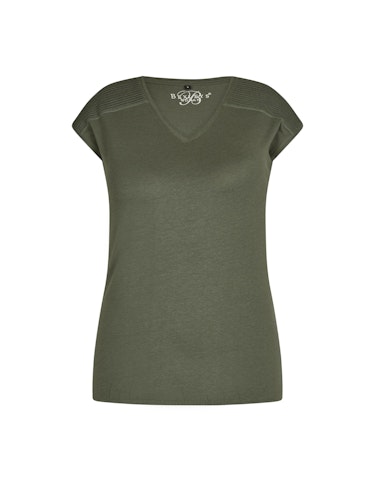 Produktbild zu Shirt mit Smokeinsatz an der Schulter von Bexleys woman