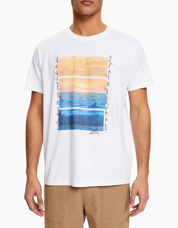Esprit Jersey-T-Shirt mit Print | ADLER Mode Onlineshop