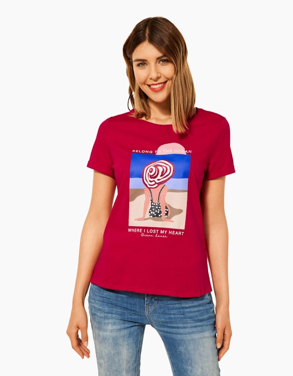 Street One Loose Fit T-Shirt mit Print | ADLER Mode Onlineshop