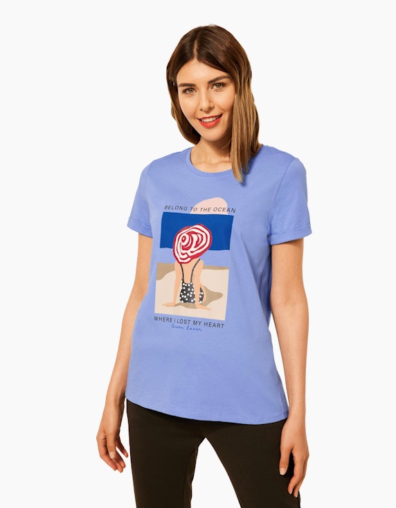 Street One Loose Fit T-Shirt mit Print | ADLER Mode Onlineshop