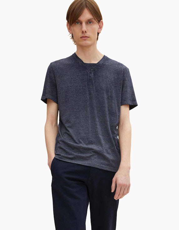 Tom Tailor T-Shirt in Melange Optik | ADLER Mode Onlineshop