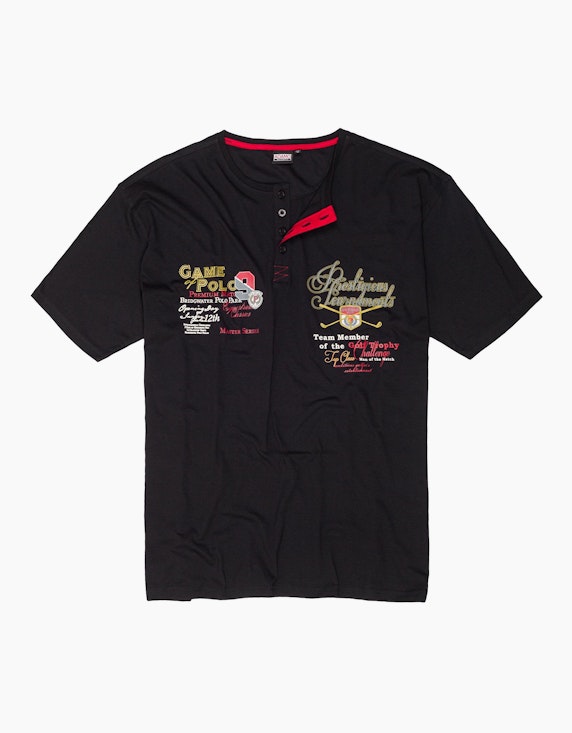 Adamo T-Shirt mit Henleyausschnitt | ADLER Mode Onlineshop