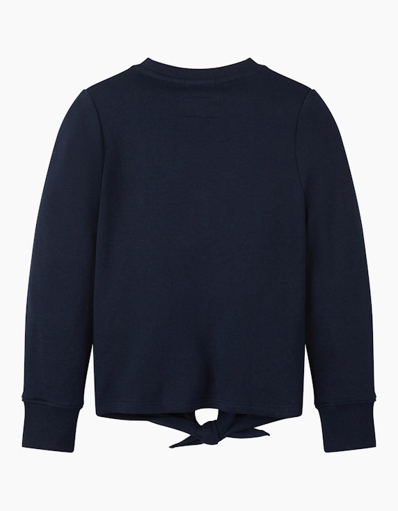 TOM TAILOR Mini Girls Sweatshirt mit Knotendetails zum Binden | ADLER Mode Onlineshop
