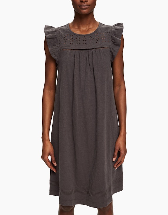 Esprit Jersey-Kleid mit Lochstickerei | ADLER Mode Onlineshop