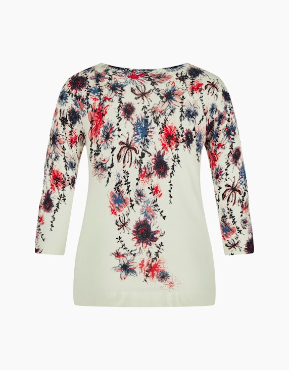 Bexleys woman Feinstrick Pullover mit Blumenprint | ADLER Mode Onlineshop