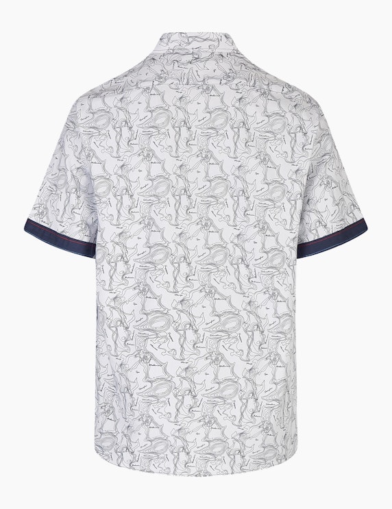 Bexleys man Oxford-Freizeithemd mit Allover-Print,  MODERN FIT | ADLER Mode Onlineshop