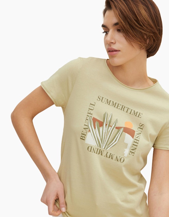 TOM TAILOR T-Shirt mit Rundhalsausschnitt | ADLER Mode Onlineshop