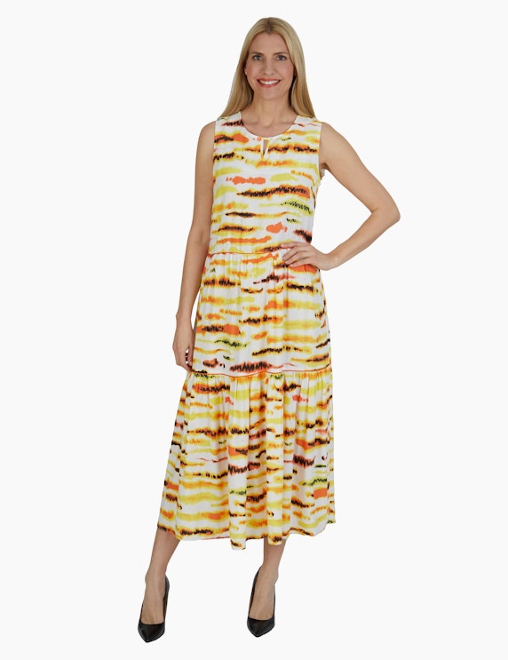 Viventy Ärmelloses Viskose Kleid mit Stufen | ADLER Mode Onlineshop
