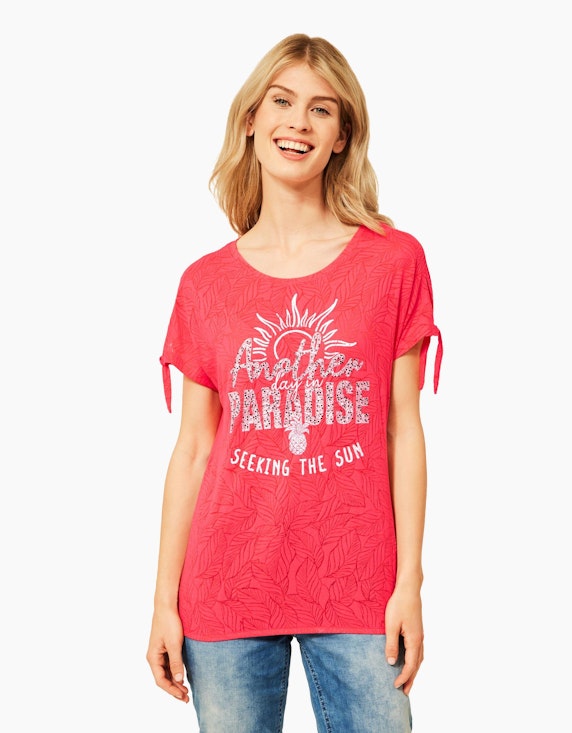 Street One T-Shirt in Burnout Optik | ADLER Mode Onlineshop