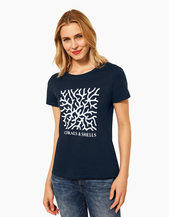 Street One T-Shirt mit Partprint | ADLER Mode Onlineshop
