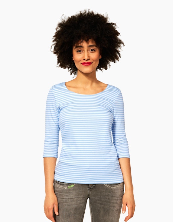 Street One Shirt mit Streifen Muster | ADLER Mode Onlineshop