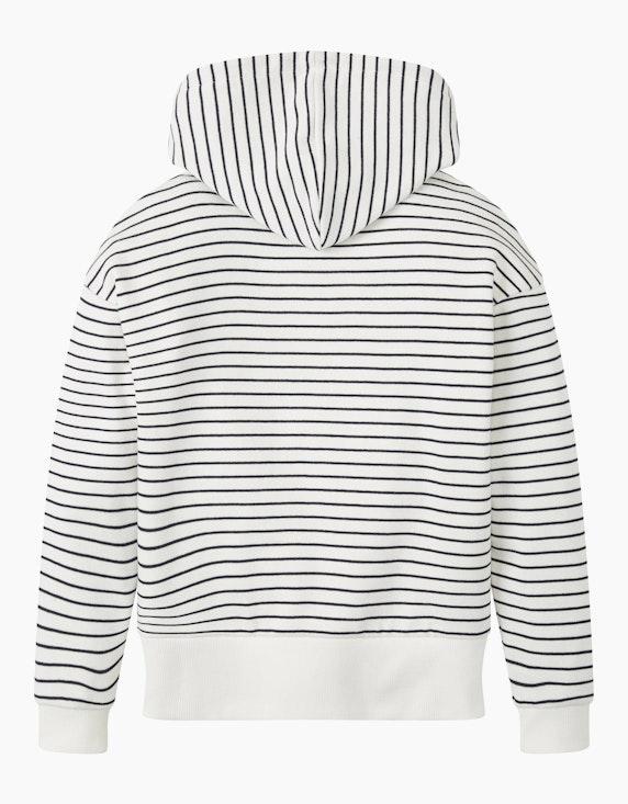 TOM TAILOR Mini Girls Sweatshirt mit Kapuze im Streifenlook | ADLER Mode Onlineshop