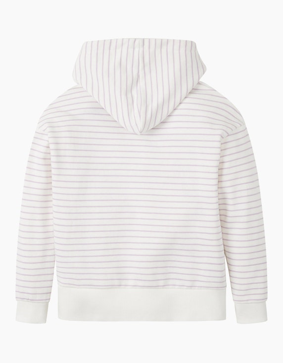 TOM TAILOR Mini Girls Sweatshirt mit Kapuze im Streifenlook | ADLER Mode Onlineshop