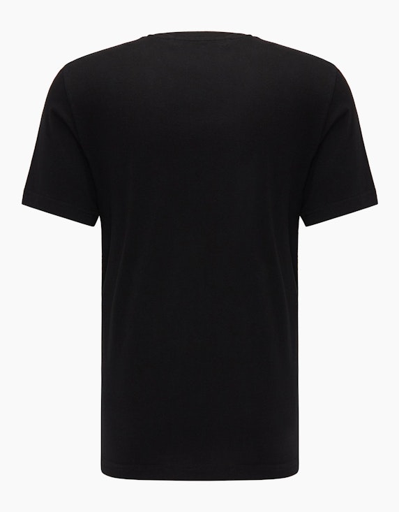 MUSTANG Basic T-Shirt mit Logo-Print | ADLER Mode Onlineshop
