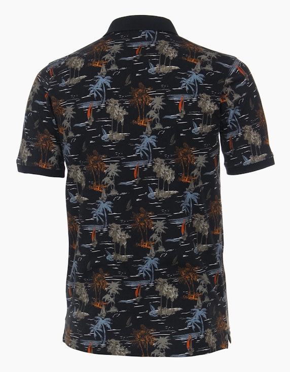 Casa Moda Polo-Shirt mit Palmenprint | ADLER Mode Onlineshop