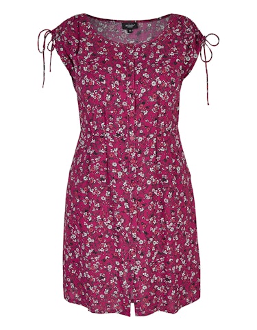 Produktbild zu Viskose-Kleid mit Knopfleiste und gelegten Falten von Bexleys woman