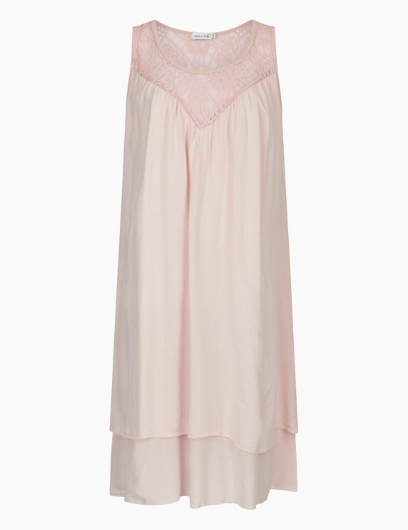 Made in Italy Sommerkleid im Lagen-Look in Rosa | ADLER Mode Onlineshop