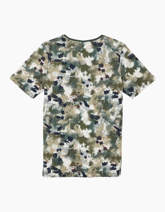 s.Oliver Boys T-Shirt mit Allovermuster | ADLER Mode Onlineshop
