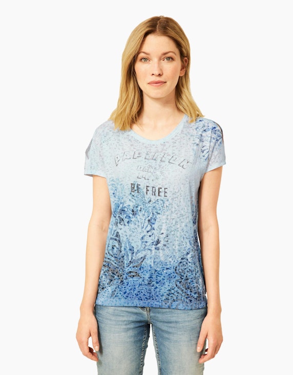 CECIL T-Shirt in Burnout Optik | ADLER Mode Onlineshop