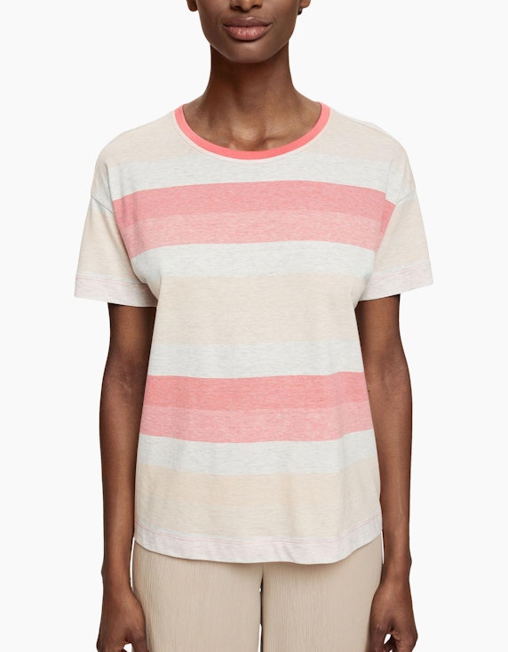 Esprit T-Shirt mit Streifen aus Baumwoll-Stretch | ADLER Mode Onlineshop