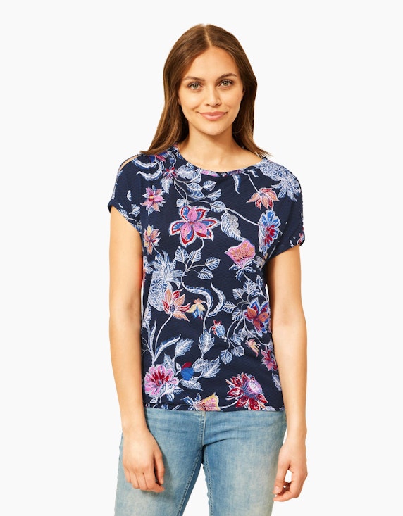 CECIL T-Shirt mit Knopfdetail | ADLER Mode Onlineshop