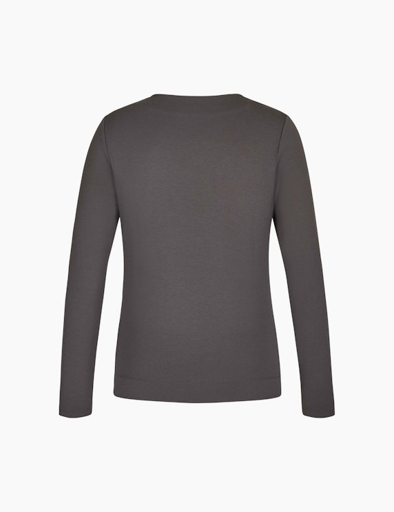 Bexleys woman Einfarbiges Sweatshirt mit Kelchkragen | ADLER Mode Onlineshop