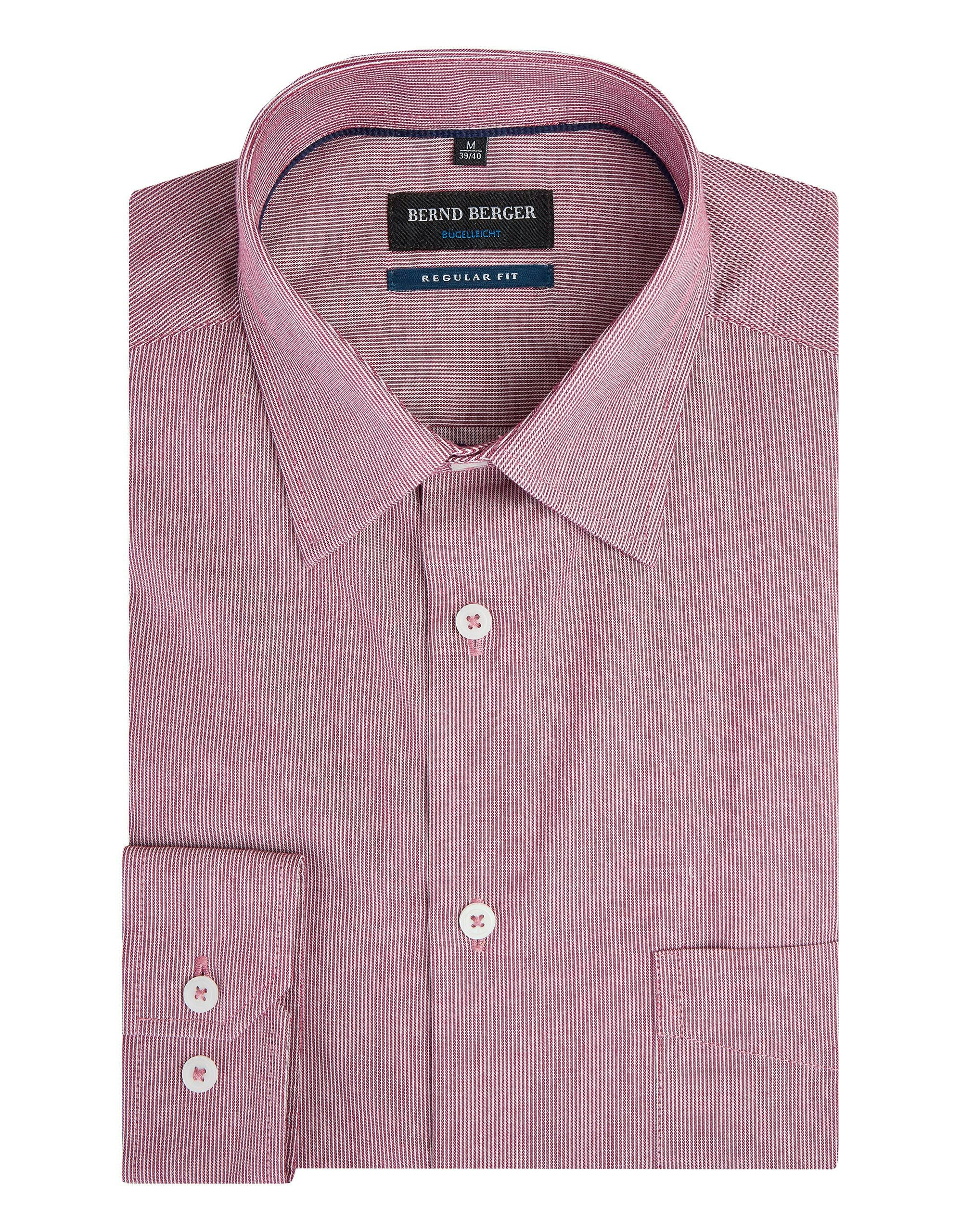 Mode Hemden Langarmhemden Zara Langarmhemd pink Business-Look 