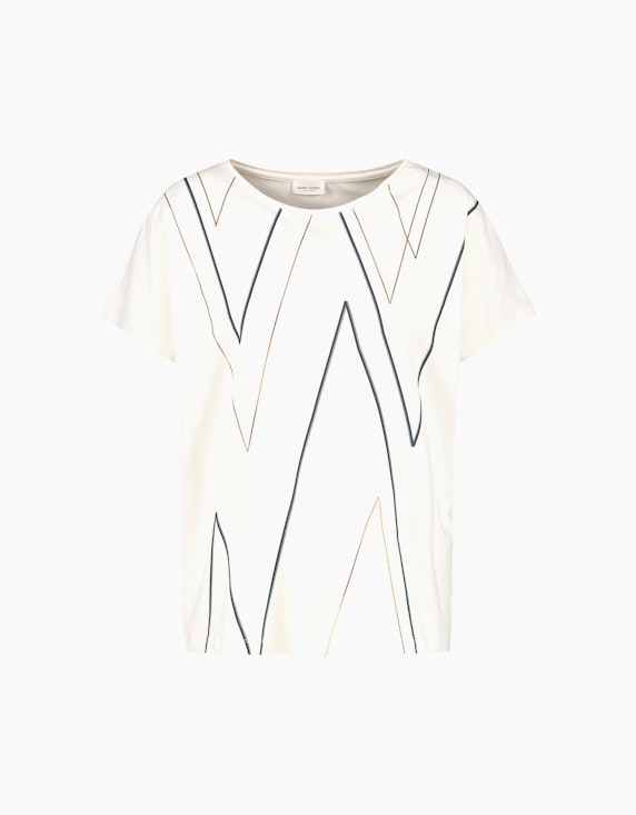 Gerry Weber Collection Kurzarmshirt mit Grafisch bedrucktem Vorderteil | ADLER Mode Onlineshop