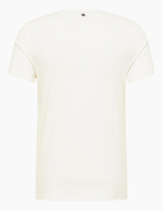 MUSTANG T-Shirt mit mehrfarbigem Label-Print | ADLER Mode Onlineshop