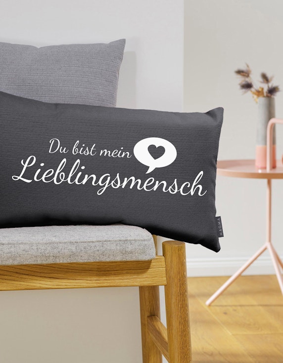 Adler Collection Kissen "Du bist mein Lieblingsmensch" 30 x 50 x 8 cm | ADLER Mode Onlineshop