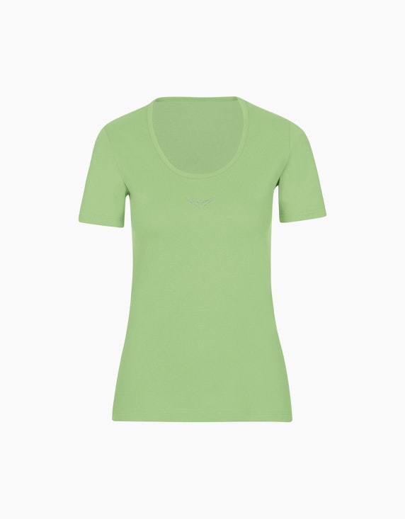Trigema T-Shirt mit Kristallsteinen | ADLER Mode Onlineshop