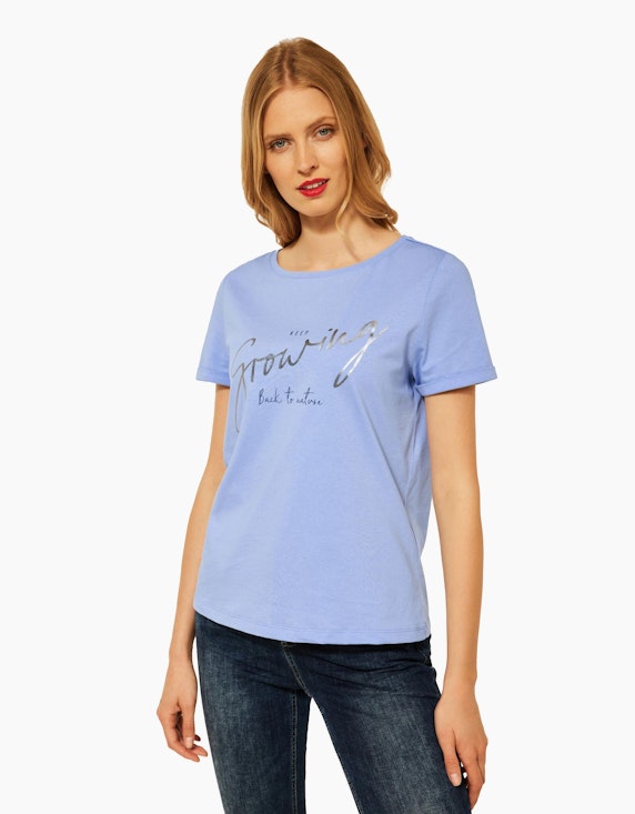 Street One T-Shirt mit Folienprint | ADLER Mode Onlineshop