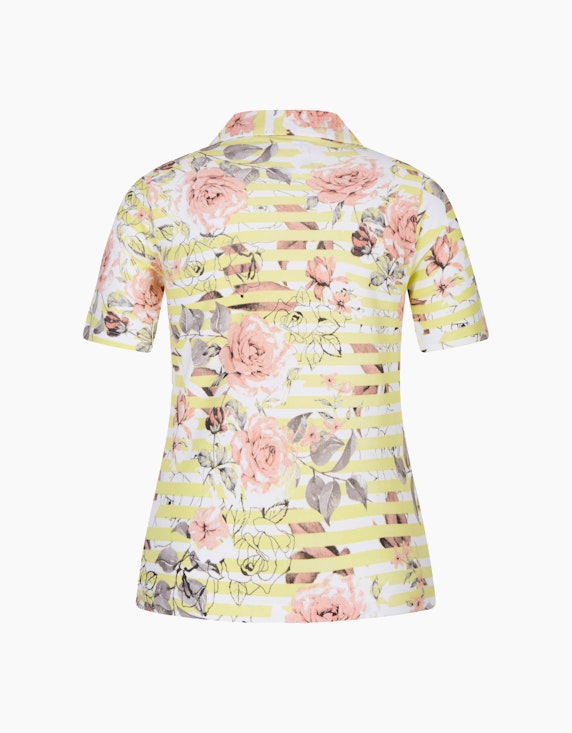 Bexleys woman Poloshirt mit Ringel und floralem Druck | ADLER Mode Onlineshop