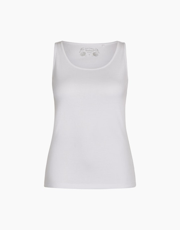 Bexleys woman Basic Top in Weiß | ADLER Mode Onlineshop