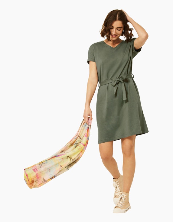 CECIL Jersey Kleid in Unifarbe | ADLER Mode Onlineshop