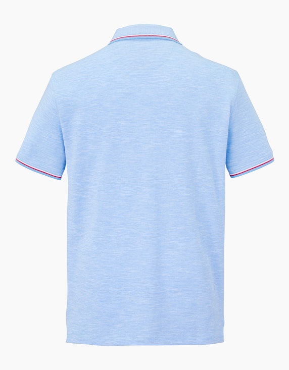 Paddock´s Poloshirt mit gestreiften Bündchen | ADLER Mode Onlineshop