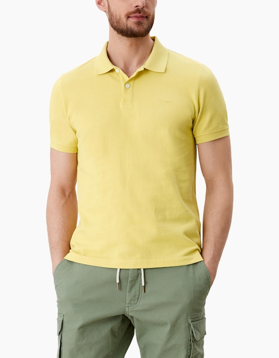 Triangle Poloshirt aus Baumwollpiqué | ADLER Mode Onlineshop