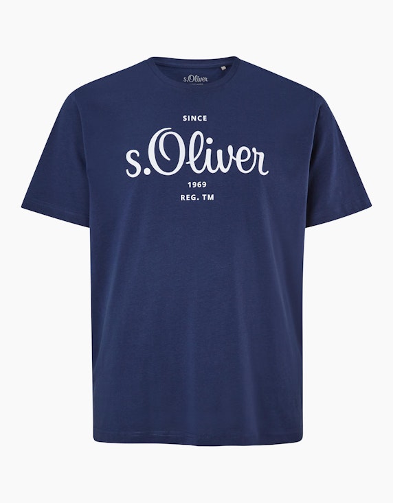 s.Oliver Jerseyshirt mit Label-Print | ADLER Mode Onlineshop