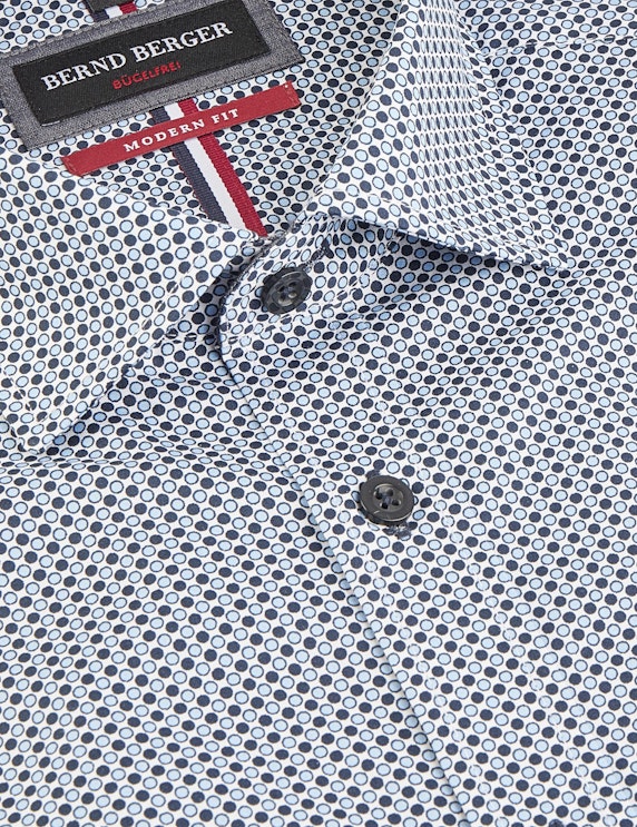 Bernd Berger Dresshemd mit Minimalprint, Bügelfrei. MODERN FIT | ADLER Mode Onlineshop