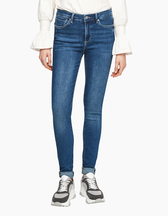 Triangle Skinny: Jeans mit Waschung | ADLER Mode Onlineshop