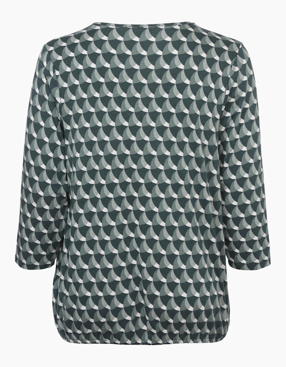 VIA APPIA DUE Modernes Shirt mit geometrischem Allover-Muster | ADLER Mode Onlineshop