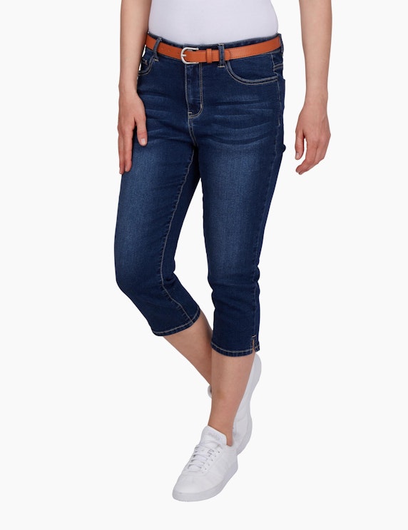 CHOiCE Jeans Capri Hose mit Gürtel | ADLER Mode Onlineshop