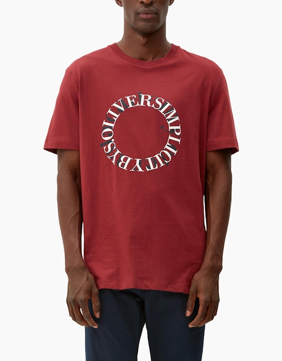 s.Oliver T-Shirt mit Labelprint | ADLER Mode Onlineshop